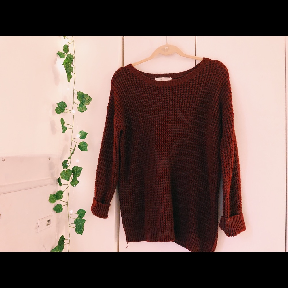 Cozy Red Sweater